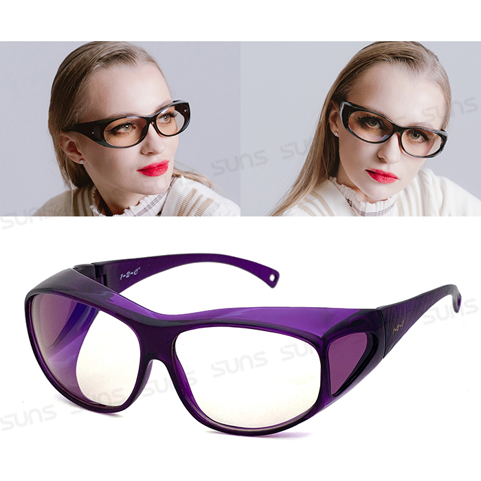 頂級濾藍光眼鏡 經典茶框 阻隔藍光/保護眼睛/近視、老花眼鏡可外掛 抗紫外線UV400