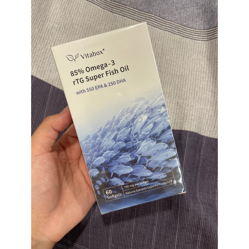 挪威85%高濃度rTG魚油Omega-3 (EPA+DHA)二代升級 Vitabox