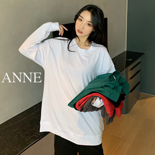 ANNE｜出清中｜113降75｜韓版簡約寬鬆素色高領長袖上衣 長袖t恤【AT10122】長袖上衣 寬鬆T 長袖T恤 素