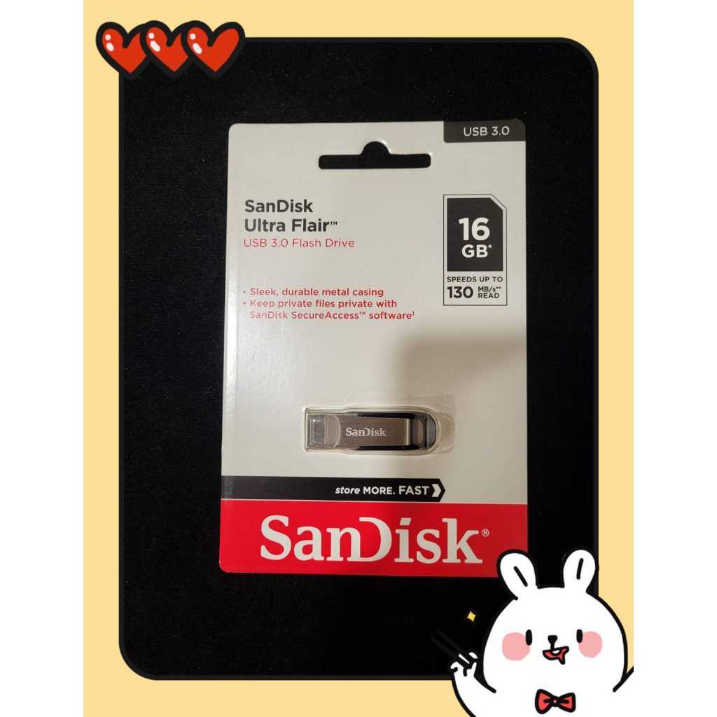 【現貨】全新 SANDISK 16GB USB 3.0 FLASH DRIVE 高速 隨身碟  僅一個 未使用 便宜賣出