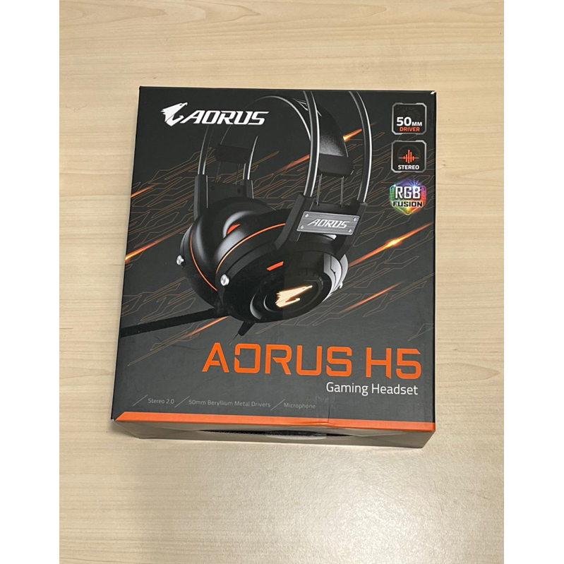 技嘉 AORUS H5 RGB 電競耳機麥克風 二手