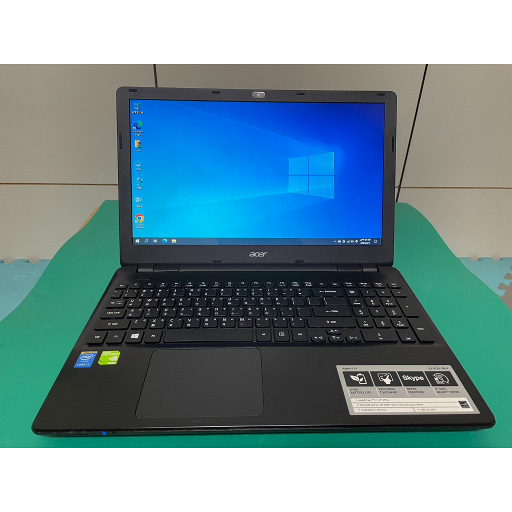 Acer Aspire E5-572G 15吋二手良品筆電 i7-4712MQ//WIn10 Pro