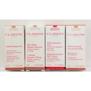 現貨 克蘭詩CLARINS 極致活齡撫紋日霜5ml煥顏緊緻彈力晚霜 V型緊緻抗引力面膜 超性感美頸霜(彈力升級版)