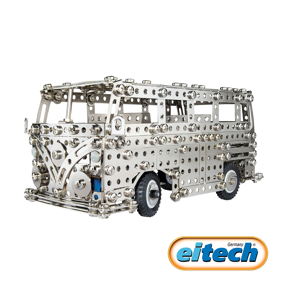 【德國eitech】益智鋼鐵玩具-60年紀念版-福斯T1露營車C1955 限量獨家款 玩具收藏 模型組裝 禮物 現貨