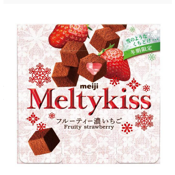 (現貨)【冬季限定】MEIJI 明治 Melty Kiss 濃郁草莓巧克力 52g