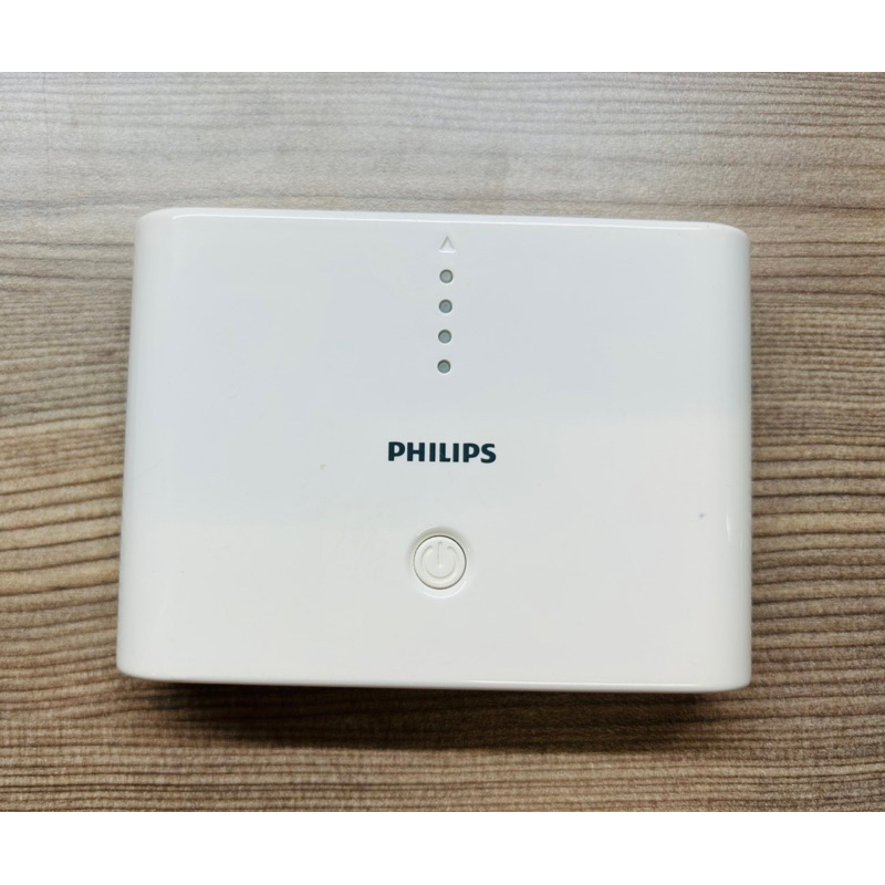 二手 飛利浦 Philips 大容量行動電源 白色 10400mAh