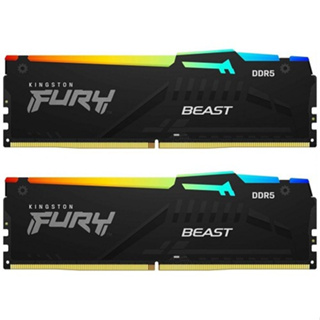 Kingston 金士頓 FURY Beast RGB DDR5 CL36 5200 32GB(16Gx2) 桌機記憶體