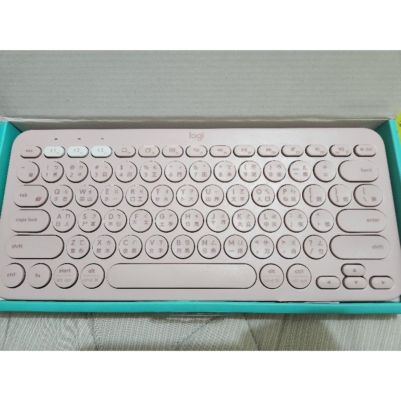 【二手】Logitech 羅技 K380 跨平台藍牙鍵盤(玫瑰粉）