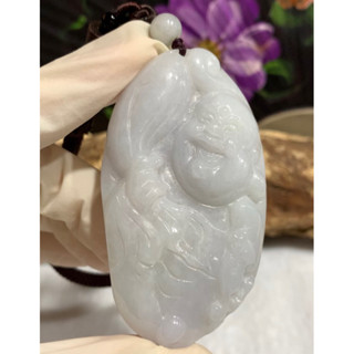 天然緬甸玉A貨翡翠/布袋彌勒/附手把繩