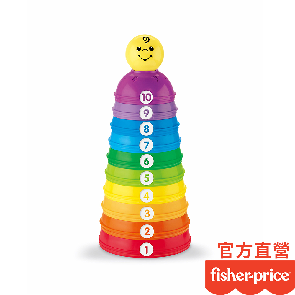 Fisher-Price 費雪 彩虹疊疊杯(盒損品)
