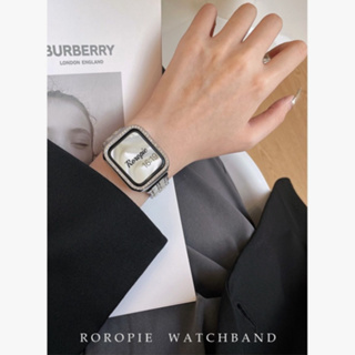 新款樹脂拼接金屬錶帶 Apple watch錶帶 iwatch錶帶 蘋果錶帶 S8 SE專用錶帶 金屬錶帶 金屬感