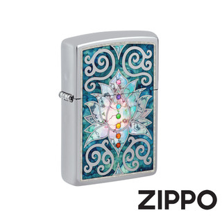 [隔日到貨] ZIPPO 防風打火機 七色蓮花燈 48592 色彩成像 美國製 煤油打火機