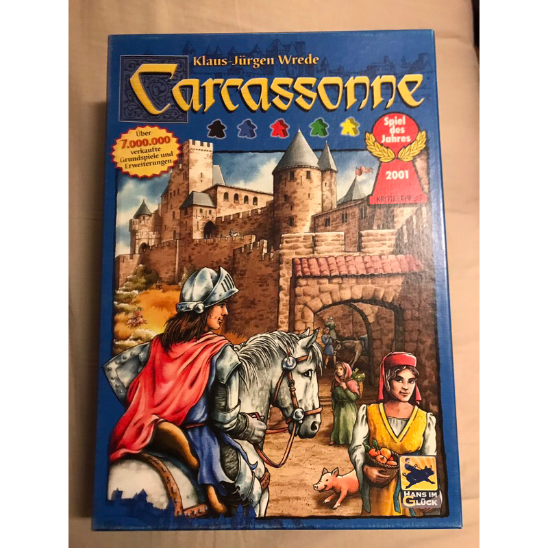 正版桌遊 德文原裝版 Carcassonne 卡卡頌 二手桌遊