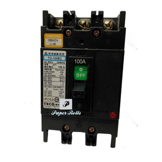 <年終下殺，全新庫存品> 東元TECO 無熔線斷路器TO-100EC 3P100A (可開三聯式發票，5%外加)