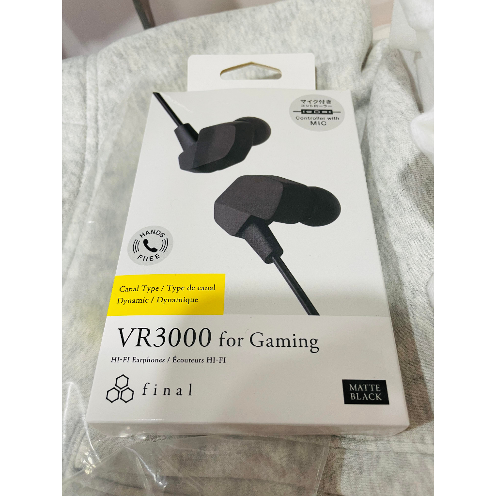 🌟二手降價🌟 final VR3000 電競入耳式耳機 附線控麥克風