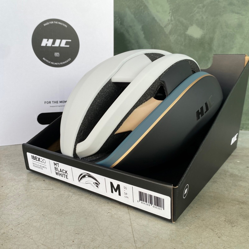 拜客先生－【HJC】IBEX 2.0 自行車帽  空氣力學帽 黑白金色