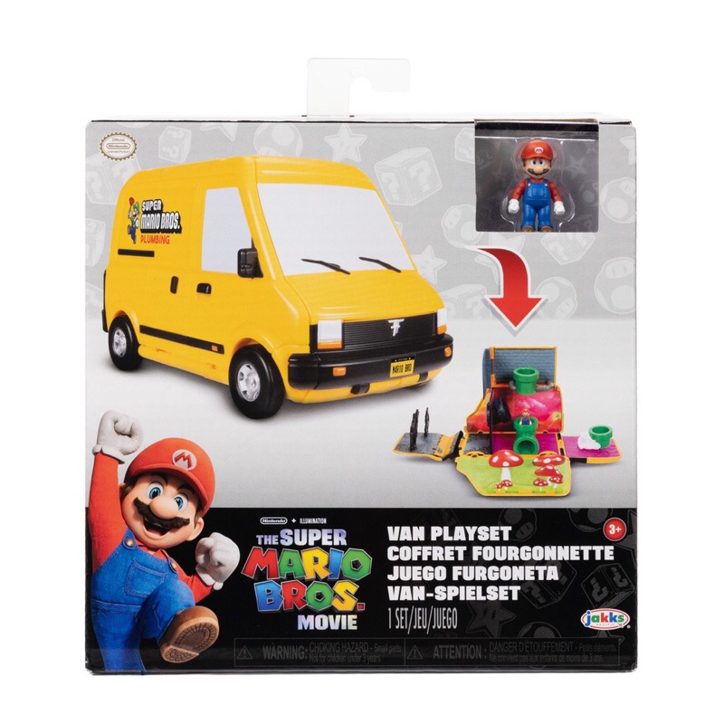 🔥成品潮玩🔥 JAKKS Nintendo 任天堂 Super Mario 超級瑪利歐 瑪利歐電影: 迷你廂型車遊戲組