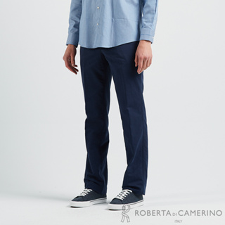 【ROBERTA諾貝達】 男裝 摩登風格 高品質平口休閒褲 HRG03A-39藍