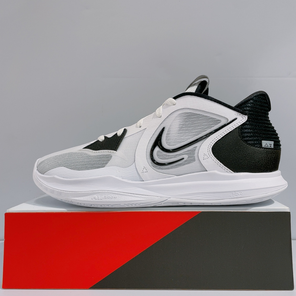 NIKE KYRIE LOW 5 EP XDR 男生 白黑色 耐磨 運動 籃球鞋 DJ6014-102