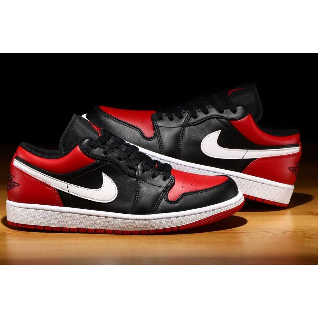 【S.M.P】Nike Air Jordan 1 Low Bred 553558-066