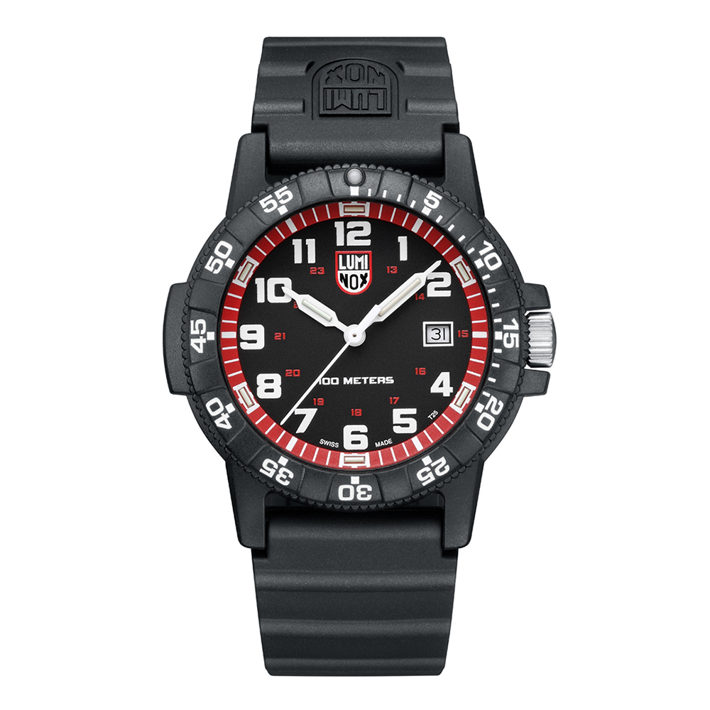 LUMINOX 雷明時Leatherback Sea Turtle Giant革龜運動腕錶 – 紅x黑 / 0335