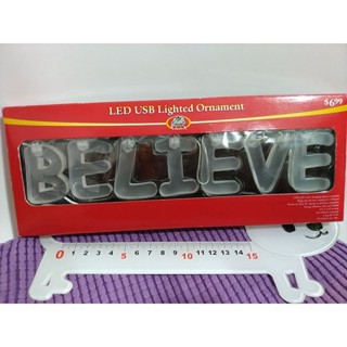 ❇️全新現貨❇️ 立體LED BELIEVE字型燈具/ USB /字母桌燈.裝飾燈 . 變色裝飾燈