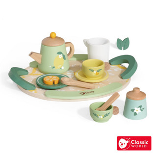 《德國Classic world》經典下午茶玩具 英倫午茶組【女孩扮家家酒玩具 適合3歲以上】德國客來喜經典木玩具