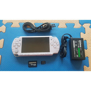 【回憶瘋】售 PSP 粉紫色限定機 (已改機.內建遊戲) 贈送32G套卡 8成5新 玩戰神不當機