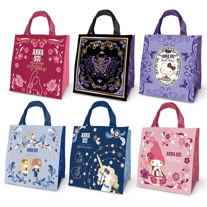 全新現貨 Anna Sui &amp; Sanrio聯名時尚托特手提袋 7-11 三麗鷗 美樂蒂 小包包 小提袋