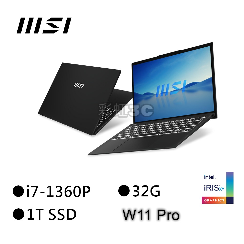 MSI 微星 Prestige 13Evo A13M-041TW 13.3吋商務筆電 i7-1360P/32G/1TSD