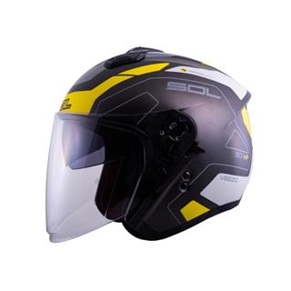 【SOL Helmets】SO-XP開放式安全帽 (領航員_消光鐵灰/黃) ｜ SOL安全帽官方商城
