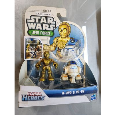 STAR WARS Jedi Force C-3PO &amp; R2-D2 Playskool Heroes星際大戰 全新