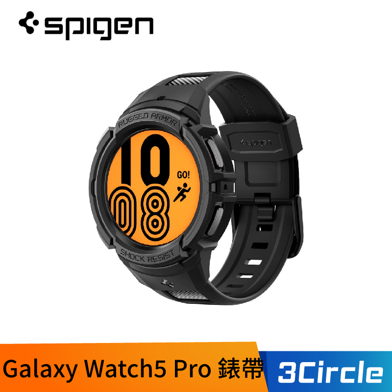 [公司貨] Spigen Galaxy Watch5 Pro Rugged Armor Pro 防摔保護殼專業版錶帶
