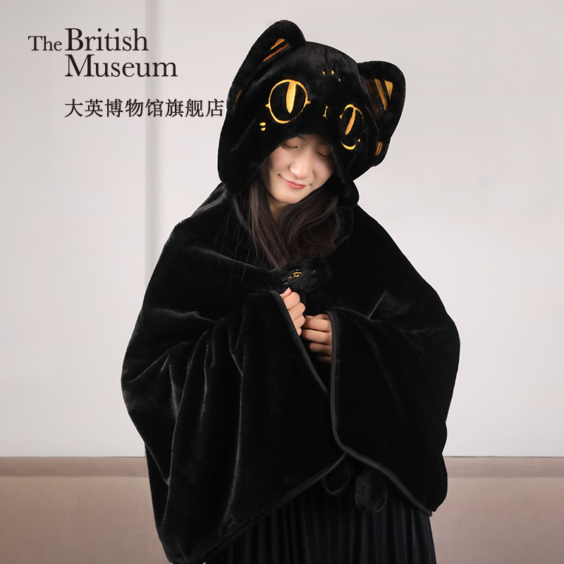 台灣現貨⭐ 大英博物館 毛毯 披肩 保暖 睡毯 安德森貓