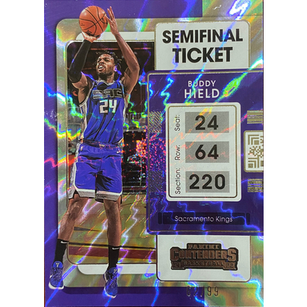 PANINI CONTENDERS BUDDY HIELD 限量99平行球票卡