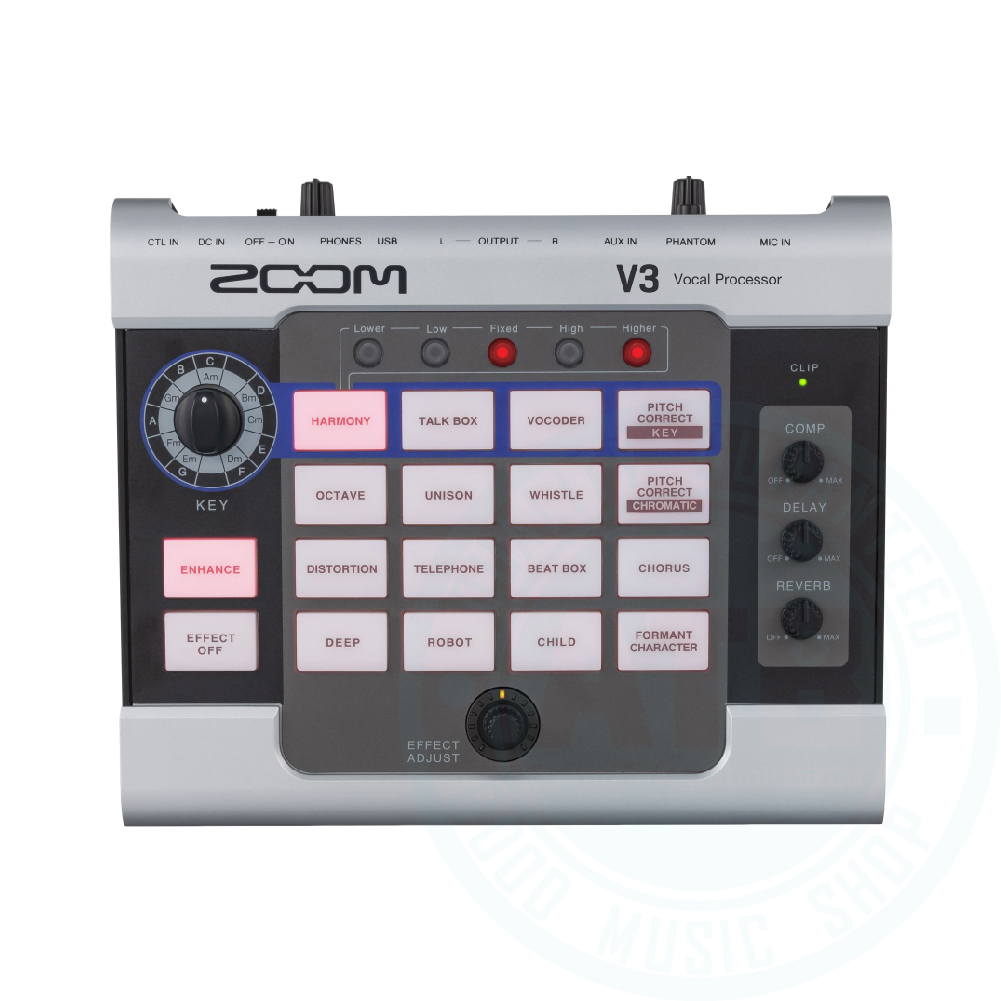 Zoom / V3 人聲效果器【ATB通伯樂器音響】