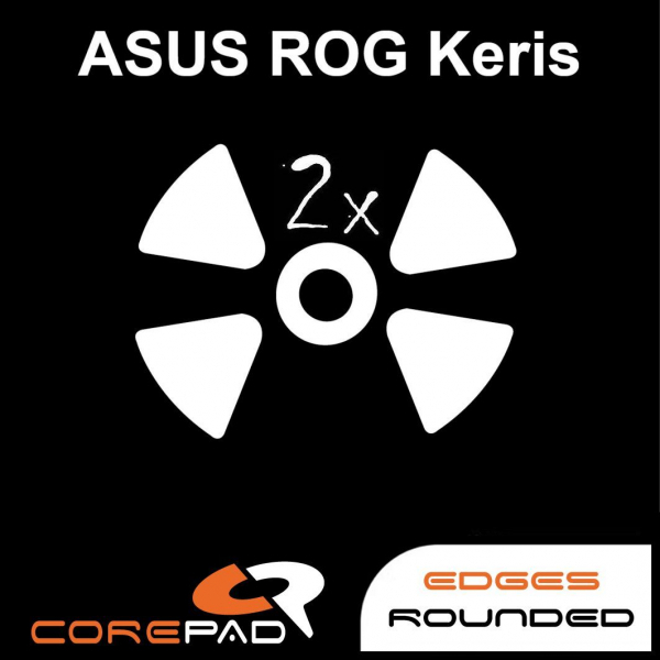 德國 Corepad｜ASUS ROG Keris II Ace Wireless AimPoint｜鼠貼 滑鼠腳貼
