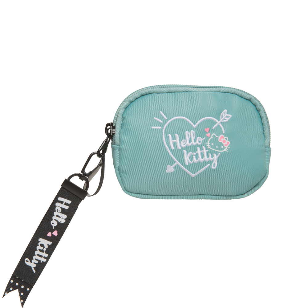 【Hello Kitty】凱蒂邱比特-雙層零錢包-蘋果綠 KT01Z04GR