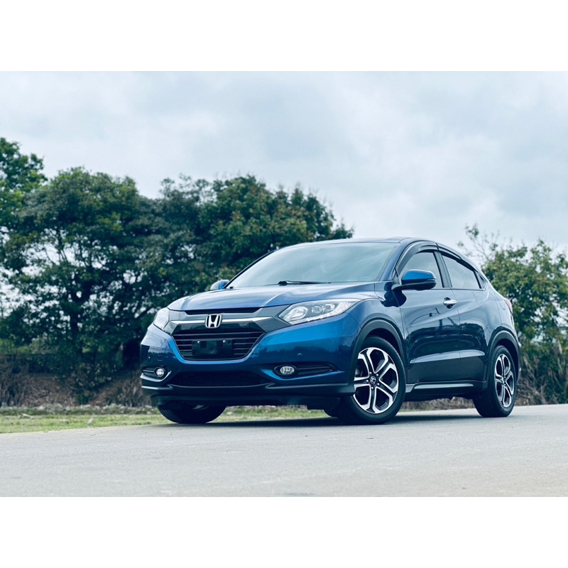 售2018年 HONDA HRV S版 藍色 僅跑8萬 升級TEIN避震器 可鑑定試車全額貸 0987707884汪