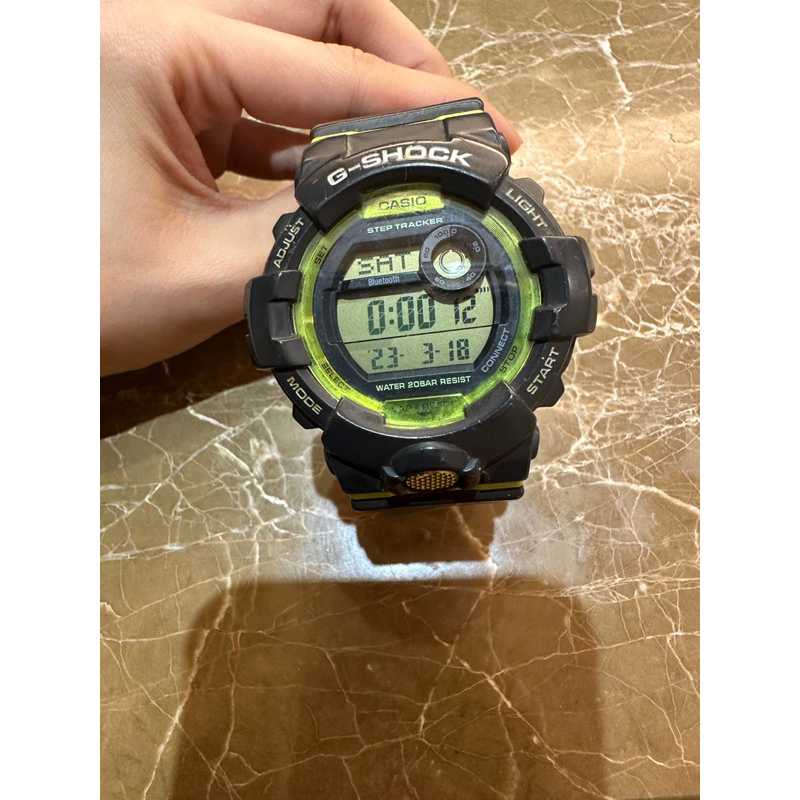 CASIO 卡西歐 GBD-800-8DR G-SHOCK 二手 休閒概念數位藍芽錶 墨綠 48.6 mm