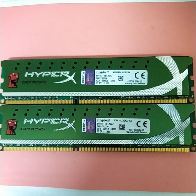 省電低電壓  金士頓Kingston超頻版記憶體 DDR3 1600 16GB (8Gx2)	