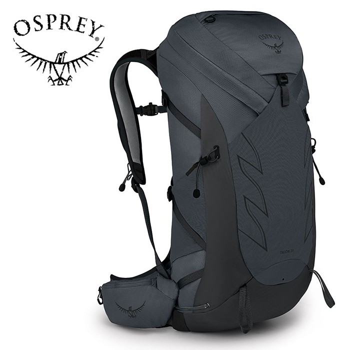 【Osprey 美國】Talon 36 輕量化登山背包 36L 男款 日蝕灰｜健行背包 單車背包 快速移動運動背包