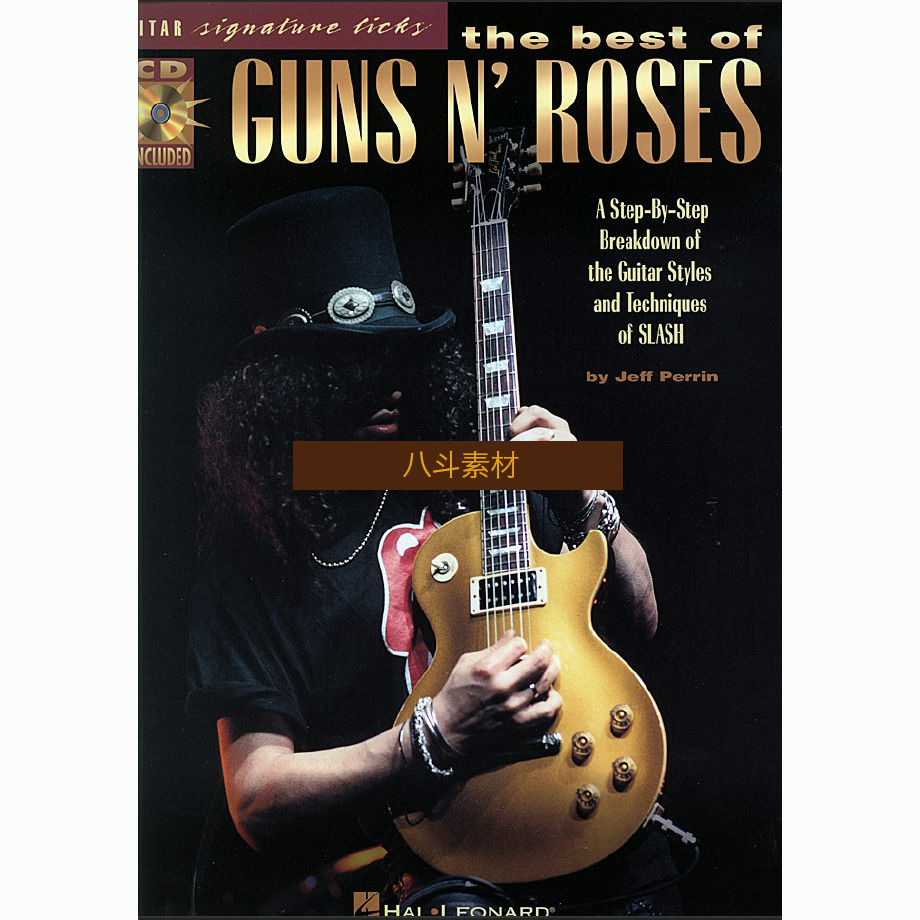 電子版譜The Best Of Guns N' Roses槍炮與玫瑰樂團吉他曲12首帶樂句示範譜+音
