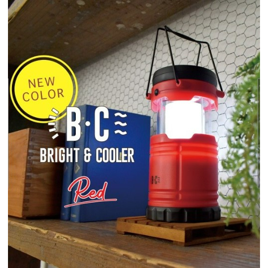 【日本代購】日本品牌-BRIGHT&amp;COOLER LED 手提吊掛 可伸縮LED風扇露營燈 棕色現貨