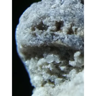 24 貴州 氟鋁石膏與石膏共生 磷光效應 爆米花原礦 釔螢石共生