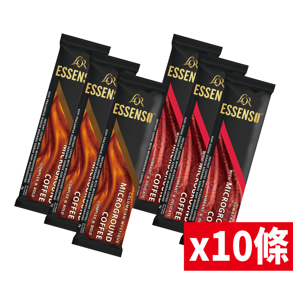 【東勝】艾森 L'OR ESSENSO哥倫比亞＆蘇門答臘 微磨黑咖啡 10條裝  即溶咖啡 100%阿拉比卡原豆