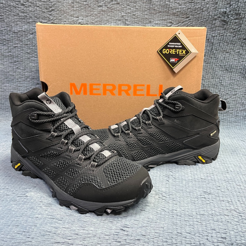 【MERRELL 邁樂】Merrell Moab FST 2 Mid GORE-TEX 男款 防水 中筒登山鞋