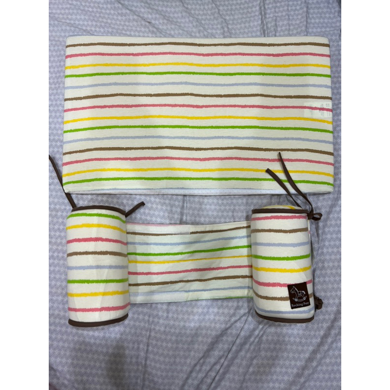 嬰兒防吐奶枕+防側翻枕 三角枕 二件套組