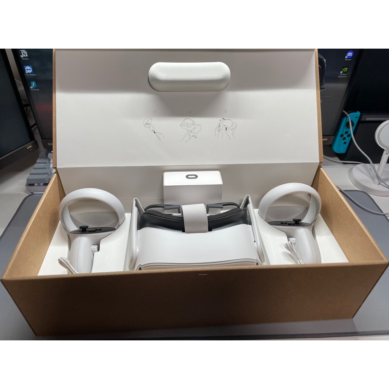 ［面交］meta oculus quest 2 128G+菁英頭戴+收納盒