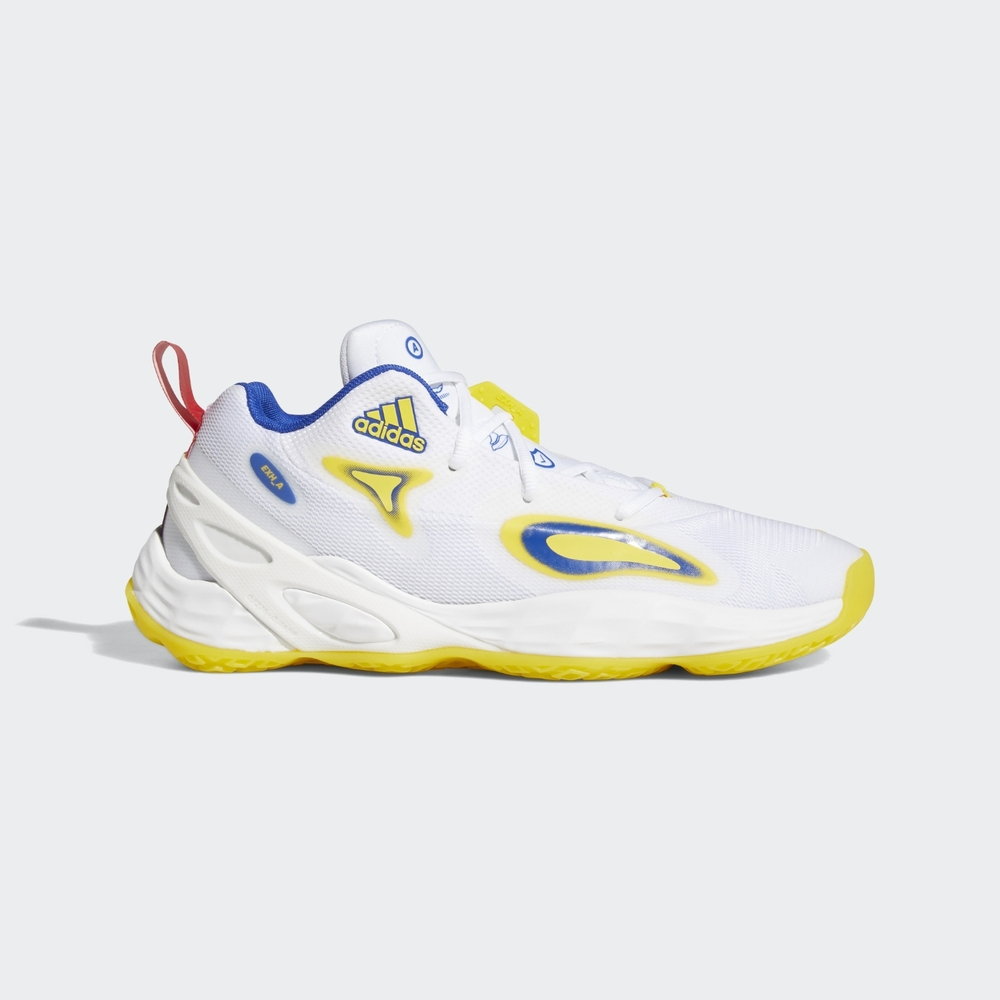 adidas 男款 籃球鞋 EXHIBIT A 運動 籃球 球鞋 -白黃藍- H69017